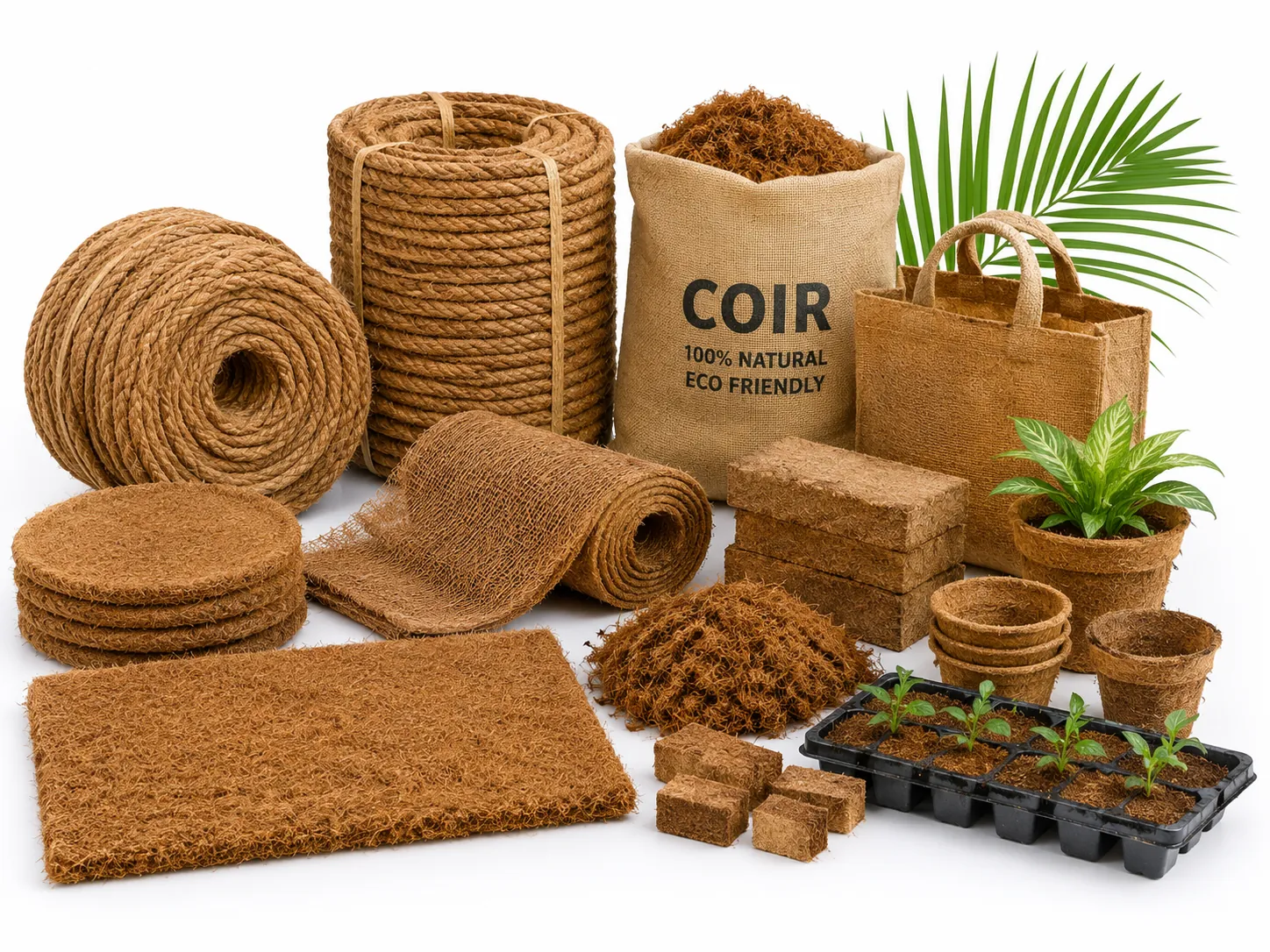 Traditional and Industrial Coir Products